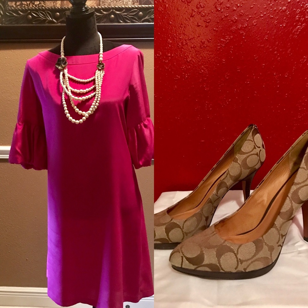 Statement sleeve Jessica Howard dress